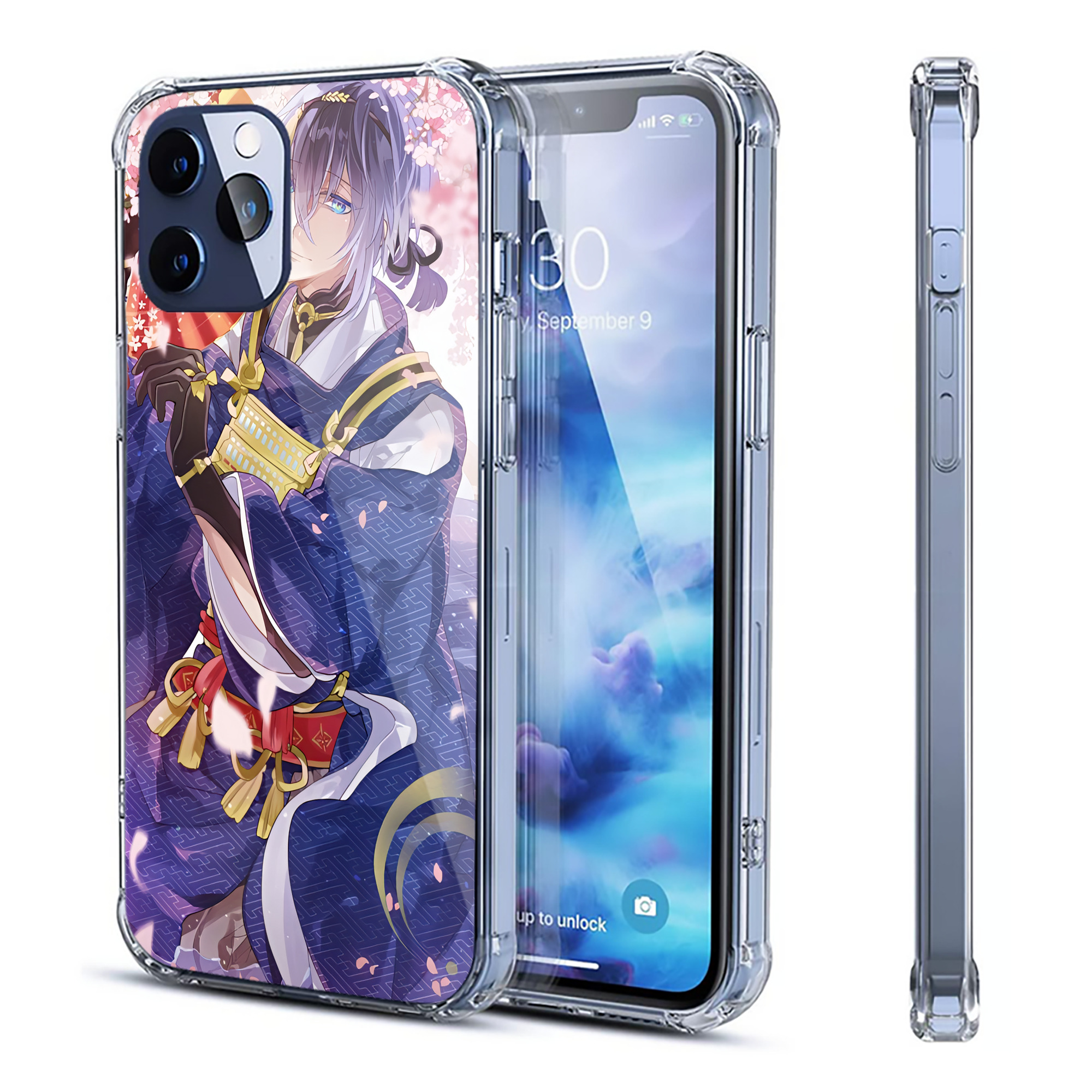 （画像用） 刀剣乱舞 Touken Ranbu 【iPhone 12シリーズ対応】透明スマホケース（クリアソフトケース）